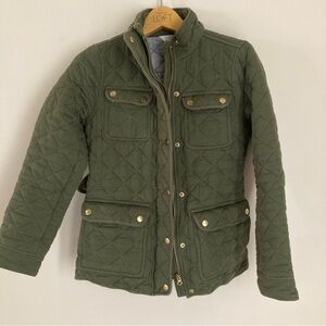 Market & Spruce Green Quilted Utility Jacket